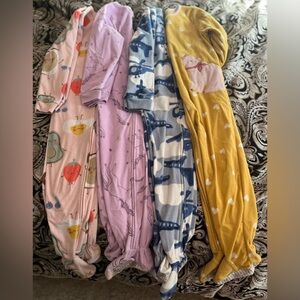 Carter’s 5T Fleece Footed Pajamas – Bundle of 4